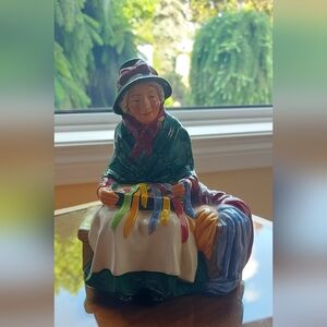 Royal doulton vintage silks and ribbons figurine